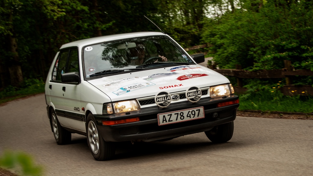 I 2. kører-sædet hos Lars Palle fra Varde, har vi her Poul Bo Madsen fra Struer i en tidligere afdeling af DASU SONAX Classic på Sjælland i foråret 2024.
(Foto: rallypics.dk / Viggo Johansen)
